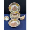 Image 1 : Barker Bros Turkey Plates, Serving Dishes, and Gravy Boat