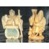 Image 1 : Japanese Carved Ivory Netsuke Figurines 3T (2)