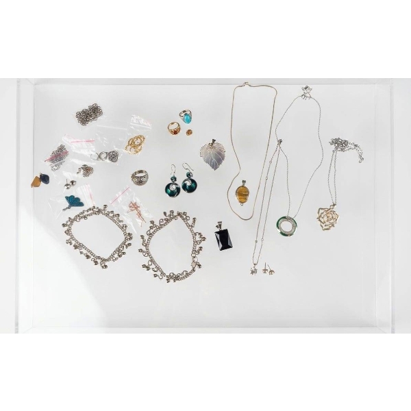 Jewelry Collection, Including Necklaces, Earrings, and Rings