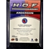 Image 2 : Glenn Anderson 2023-24 Upper Deck "HOF Marks" Jersey Sample Memorabilia Hockey Card