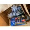 Image 3 : Boxes of Vintage Christmas decor, homemade decorations lights and more! 