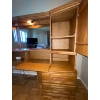 Image 4 : Large Queen Size Wooden Headboard w/ Shelves , Drawers, Mirrors & Lights to Light Up Your Nite!