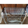 Image 5 : Vintage Chrome Record Racking With Wheels Featuring Multi-Tier Design