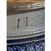 Image 3 : German Stoneware Beer Stein with Lid, 1L, 9''H