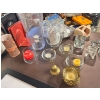 Image 4 : Assortment of candle holders with large bag of tea lights  little brass bell bookends picture Frames
