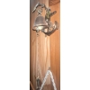 Image 2 : Wall Hanging Captains Bell with Chain String & A Macramé Spun Hanging Owl  34"tall(owl) 