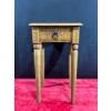 Image 1 : Wooden Painted Side Table with Drawer 13.5Wx15Dx24.5H