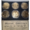 Image 4 : Wayne Gretzky Highland Mint 6 Coin Matched Set- 24 Karat Gold Overlay Medallions