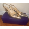 Image 2 : Stuart Weitzman Slingback Gold Pumps (7.5) w/ Luxury Clutch Bag & More