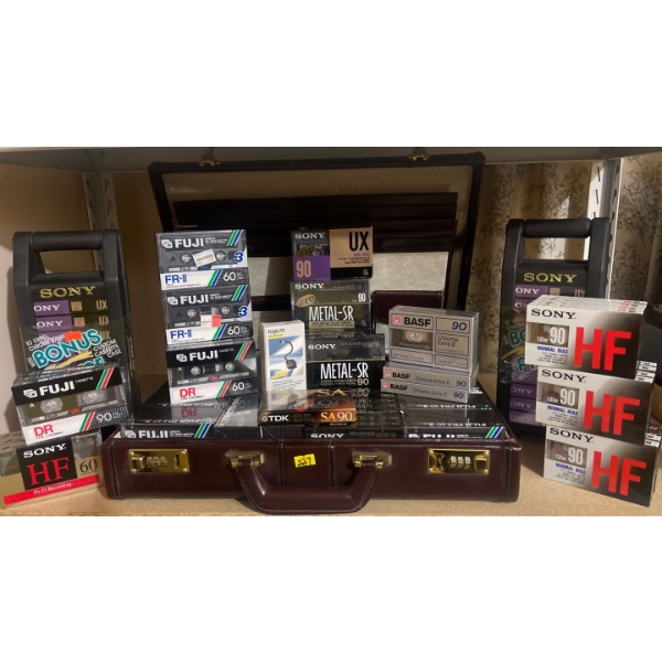 NEW Cassette Haul w/ Vintage Briefcase 