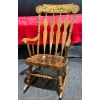 Image 1 : Wooden Rocking Chair 24.5Wx18Dx42H seat 17.5H