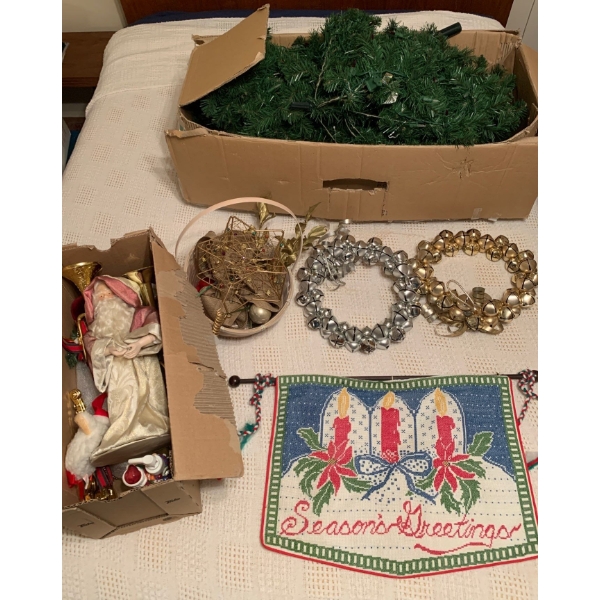 Holiday Delights - Bell Wreaths Needlepoint Tapestry Ornaments St. Nick & more 
