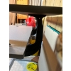 Image 4 : Adjustable sturdy office/work station. Steal frame. Crank to adjust heights.