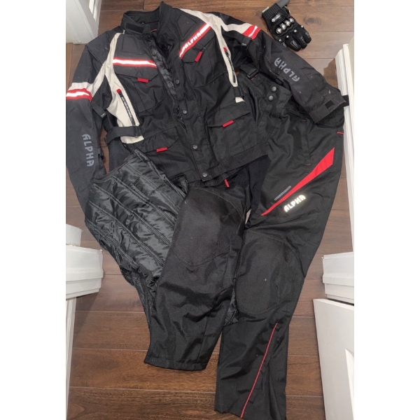 Men's Insulated Motorcycle Attire / Sport Motocross Outerwear Size L / Riding Gear 