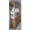 Image 2 : Solid Wood Three Drawered Vintage China Cabinet  65w x 18d x 90 tall