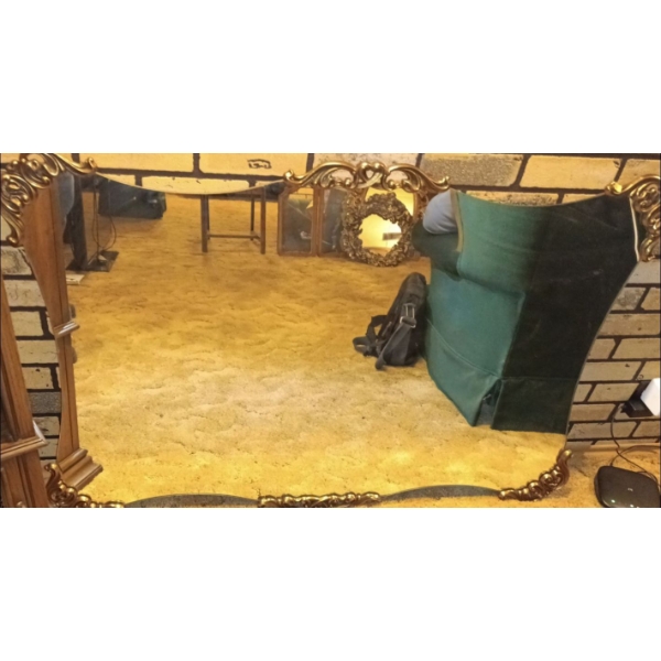 Large Hangable Mirror (Back Paper is Ripped) -- 50W, 33T