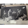 Image 4 : Black-and-White Hockey-Themed Film Stills on Display Boards
