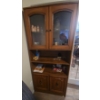 Image 1 : Wooden Cabinet w/ Light (Needs New Bulb, CONTENTS NOT INCLUDED) - 32W, 16D, 72T 