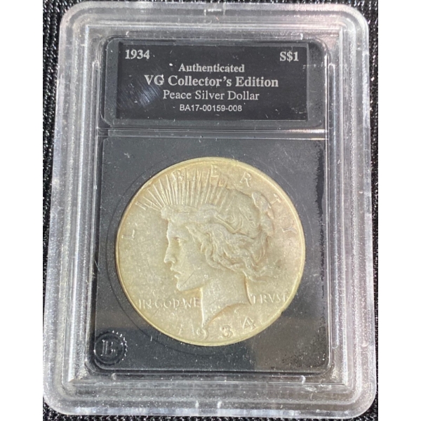 VG Collector's Edition 1934 Silver Peace Dollar