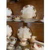 Image 2 : Royal Albert old Country Rose 8 place set large plates bread and butter plates soup bowls tea cup an