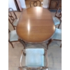 Image 1 : Elegant Gibbard Dinette Set  Table w/Two Leaves & Six Chairs  64"w x 41"d x 32"tall
