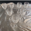 Image 2 : Set of 7 Vintage Godinger Shannon Crystal Goblets in the Dublin Pattern