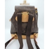 Image 3 : Louis Vuitton Monogram Canvas Backpack with Leather Accents