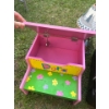 Image 2 : Kids Camo Chair L18 W18 H16 With Lamp & Dora Stool 