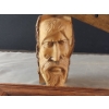 Image 6 : "Little Cowboy" and "Prairie Girl" by Vel Miller, Carved Wooden Head Sculpture and Wooden Level