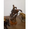 Image 7 : Bronze Tone & Marble Horse Statues