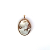 Image 1 : 9KY Cameo Pendant/Brooch 35x26mm 6.21grams