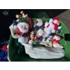 Image 2 : 7 foot pre-lit Christmas tree with large red, caring bag and all decorations snowman themed .
