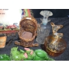 Image 6 : Pillow 15 X 15, Deer Jar 6 T, Cutlery and Collector Spoons, Assorted Decor- Egg Decor 9.5 X 6