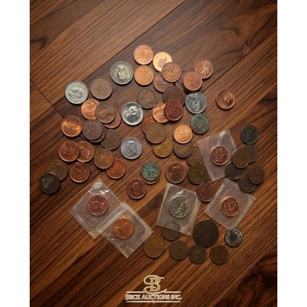 Coins from Various Countries and Eras