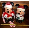 Image 1 : Disney Parks Mickey Mouse Christmas Popcorn Buckets- Limited Edition (9"tall)
