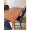Image 2 : Wooden Table w/ 3 Chairs - 55L, 29T 