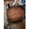 Image 2 : Armchair in an Empire style, crafted from dark wood with scrolled arms and distinctive carved feet