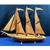 Image 1 : Antique Wooden Ship 30Wx24H