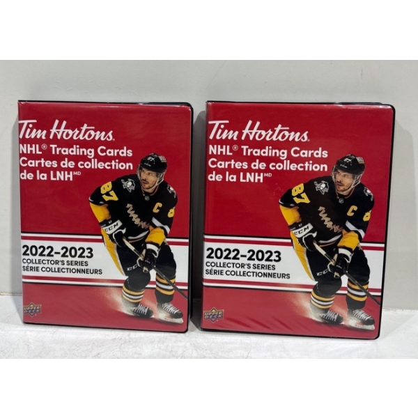 Binders of Upper Deck/Tim Hortons 2022/23 Collector Hockey Cards
