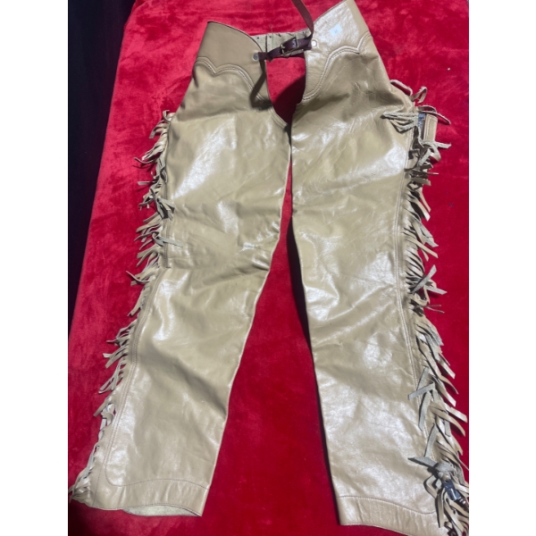 Leather Chaps (Beige)