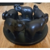 Image 3 : Decorative Silver Colored Figures - Mom, Violin Player, Elephants 