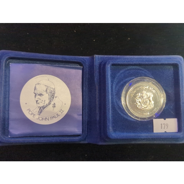 Sherritt Mint 1984 Pope John Paul II Visit to Alberta Fine Silver 99.99 Medallion 17g 