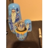 Image 2 : 2019 $5 Father Frost and Snow Maiden Matryoshka Nesting Doll - Pure Silver Coin