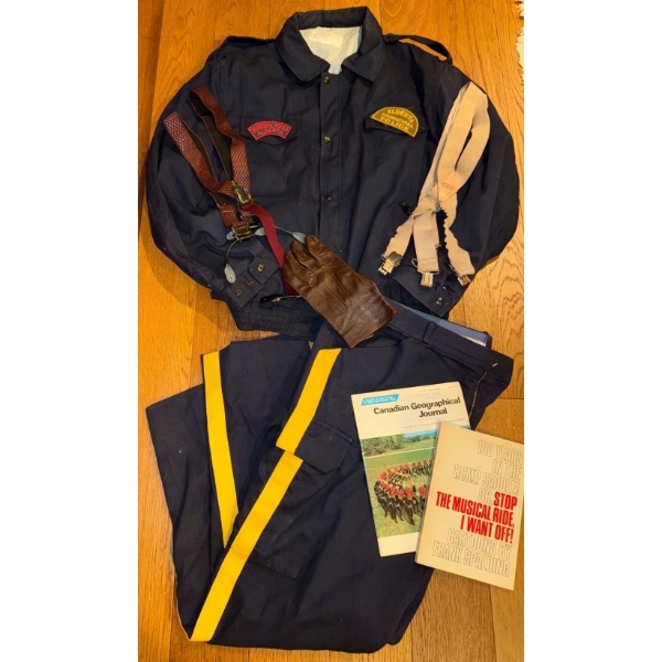 Vintage Alberta RCMP Essentials - Winter Outerwear Banana Pants Lanyard Holster & More 