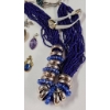 Image 3 : Vintage Blue Jewelry Featuring Bead Necklaces, Pendants, and Bracelet