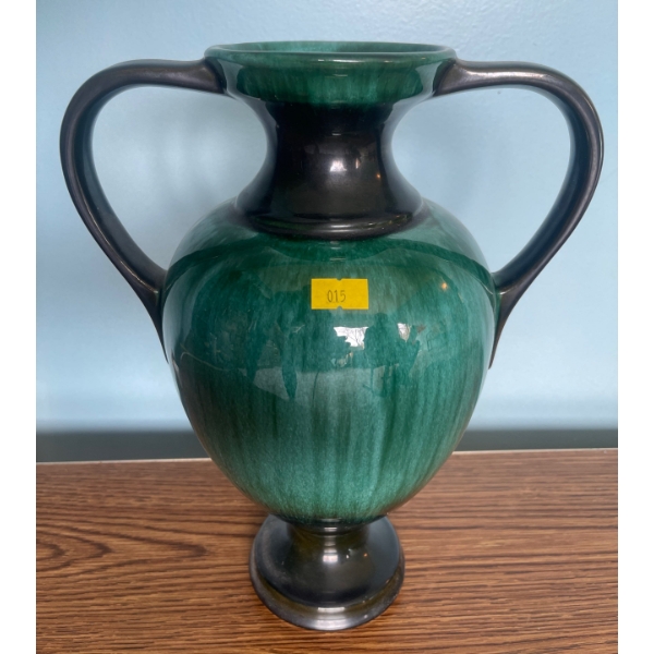 Vintage BMP Double Handled Vase Fifteen In. Tall