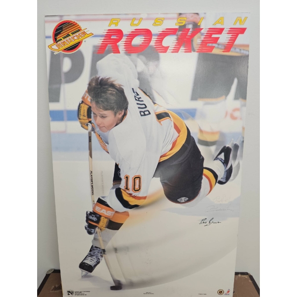 Russian Rocket Pavel Bure Hockey Poster