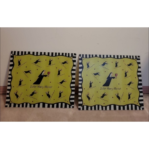 Pair of Religious Cutting Boards