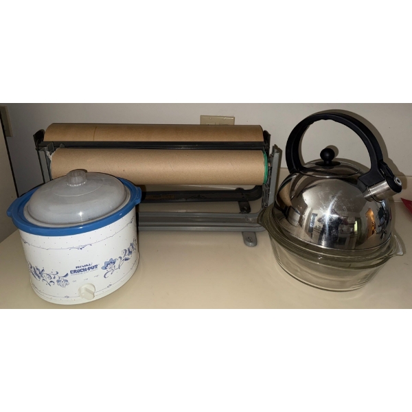 Butcher's Meat Wrap Rolls(x2)  w/Crock Pot & Kettle