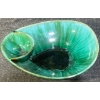 Image 1 : Blue Mountain Pottery Chips & Dip Serving Bowl